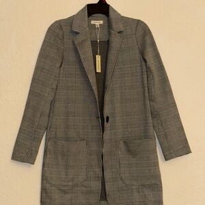 Max Studio Grey Plaid Blazer - Size XS